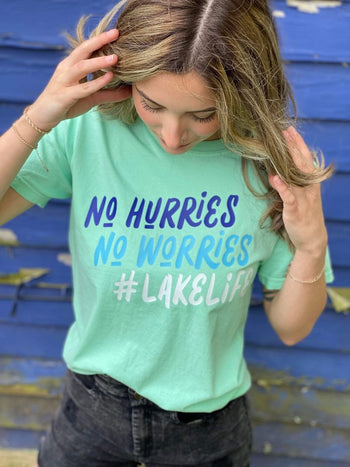 No Worries Lake Life Tee Ask Apparel