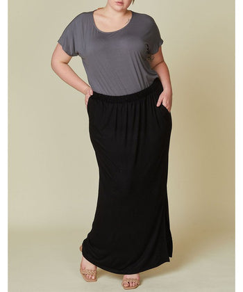 BAMBOO CLASSIC SKIRT FOR CURVY Fabina