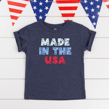 Made In The USA Pastel Toddler Graphic Tee The Juniper Shop