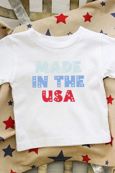 Made In The USA Pastel Toddler Graphic Tee The Juniper Shop
