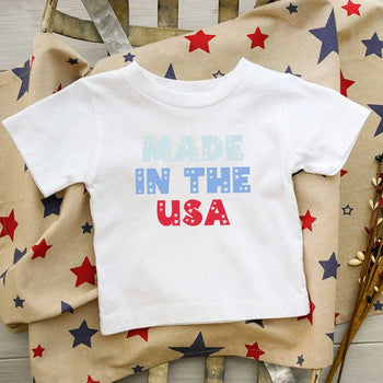 Made In The USA Pastel Toddler Graphic Tee The Juniper Shop