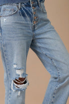 Rolled Up Boyfriend Jeans Denim Lab USA
