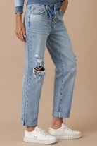 Rolled Up Boyfriend Jeans Denim Lab USA