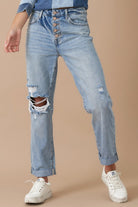 Rolled Up Boyfriend Jeans Denim Lab USA