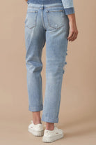 Rolled Up Boyfriend Jeans Denim Lab USA