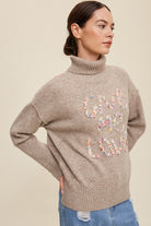 Give Me Love Stitched Mock Neck Sweater Listicle