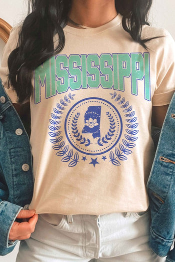 MISSISSIPPI STATE WREATH GRAPHIC TEE BLUME AND CO.