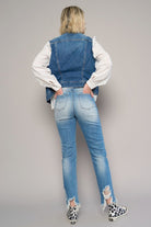 HIGH RISE CROPPED BOYFIREND JEANS WITHOUT BELT Insane Gene