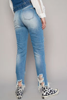 HIGH RISE CROPPED BOYFIREND JEANS WITHOUT BELT Insane Gene