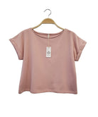 BRUSHED ORGANIC HEMP LOOSE FIT CROP TOP Fabina