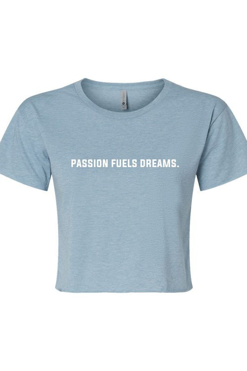 Ocean and 7th passion fuels dreams graphic Cropped Festival Tee Ocean and 7th