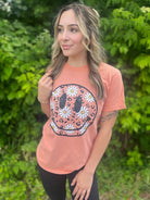 Leopard Smiley Daisy Tee Ask Apparel