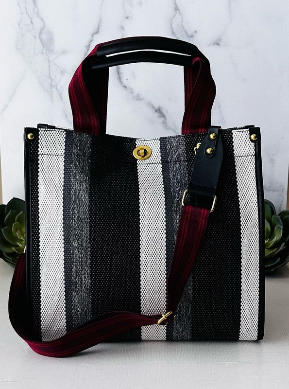 Stripe Tote ClaudiaG Collection