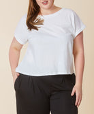 RECYCLED COTTON CROP CURVY SIZE Fabina