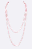 8MM Hand Knotted 60 Pearl Necklace LA Jewelry Plaza