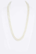 8MM Hand Knotted 60 Pearl Necklace LA Jewelry Plaza