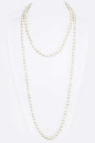 8MM Hand Knotted 60 Pearl Necklace LA Jewelry Plaza