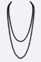 8MM Hand Knotted 60 Pearl Necklace LA Jewelry Plaza