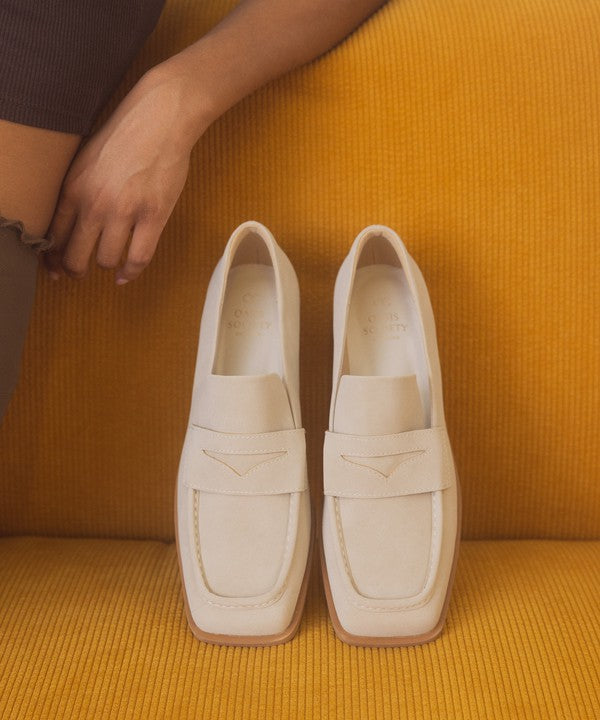 OASIS SOCIETY June - Square Toe Penny Loafers Oasis Society