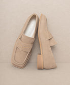 OASIS SOCIETY June - Square Toe Penny Loafers Oasis Society