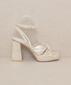 OASIS SOCIETY Zoey - Knotted Band Platform Heels Oasis Society