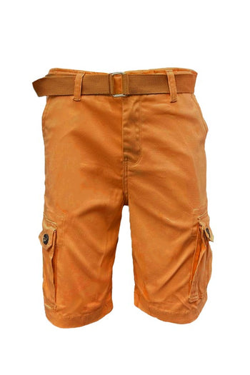 Weiv Mens Belted Cargo Shorts with Belt WEIV