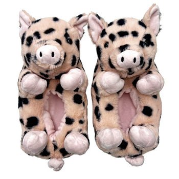 Pig Belly Hugs - Women's Plush Animal slippers Oooh Yeah Socks