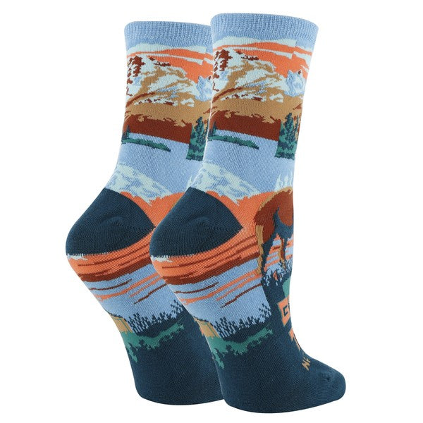 Grand Teton - Women's crew socks Oooh Yeah Socks