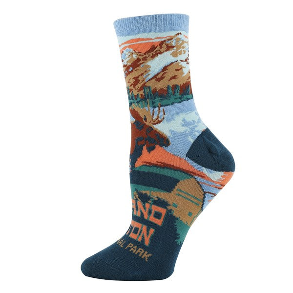 Grand Teton - Women's crew socks Oooh Yeah Socks