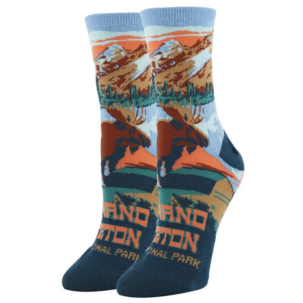 Grand Teton - Women's crew socks Oooh Yeah Socks