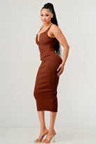 IT FEELS LIKE FALL MIDI DRESS Athina