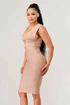 NATURALLY CHIC BANDAGE DRESS Athina