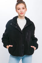 Sherpa Puffer Jacket Love Tree