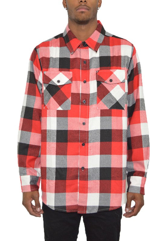 Weiv Long Sleeve Checkered Flannel WEIV