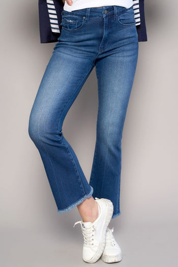 HIGH RISE CROP BOOT JEANS Denim Lab USA