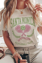 SANTA MONICA PICKLEBALL CLUB GRAPHIC TEE A. BLUSH CO.