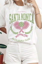 SANTA MONICA PICKLEBALL CLUB GRAPHIC TEE A. BLUSH CO.