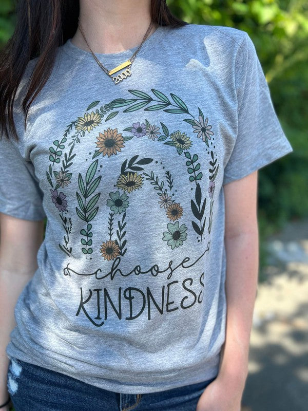 Choose Kindness Flower Tee Ask Apparel