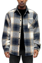 Mens Flannel Shirt Jacket Shacket WEIV