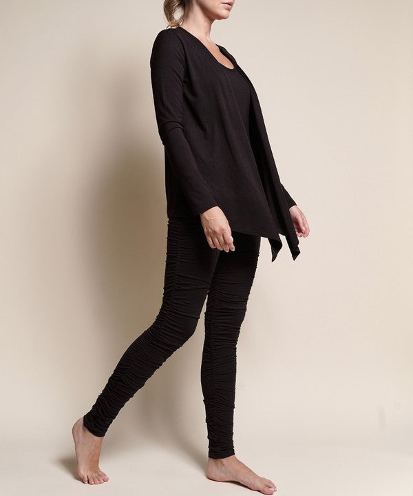 BAMBOO SIMPLE TIE FRONT CARDIGAN Fabina