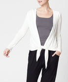 BAMBOO SIMPLE TIE FRONT CARDIGAN Fabina