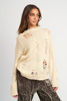 DISTRESSED OVERSIZED SWEATER Emory Park