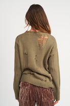 DISTRESSED OVERSIZED SWEATER Emory Park