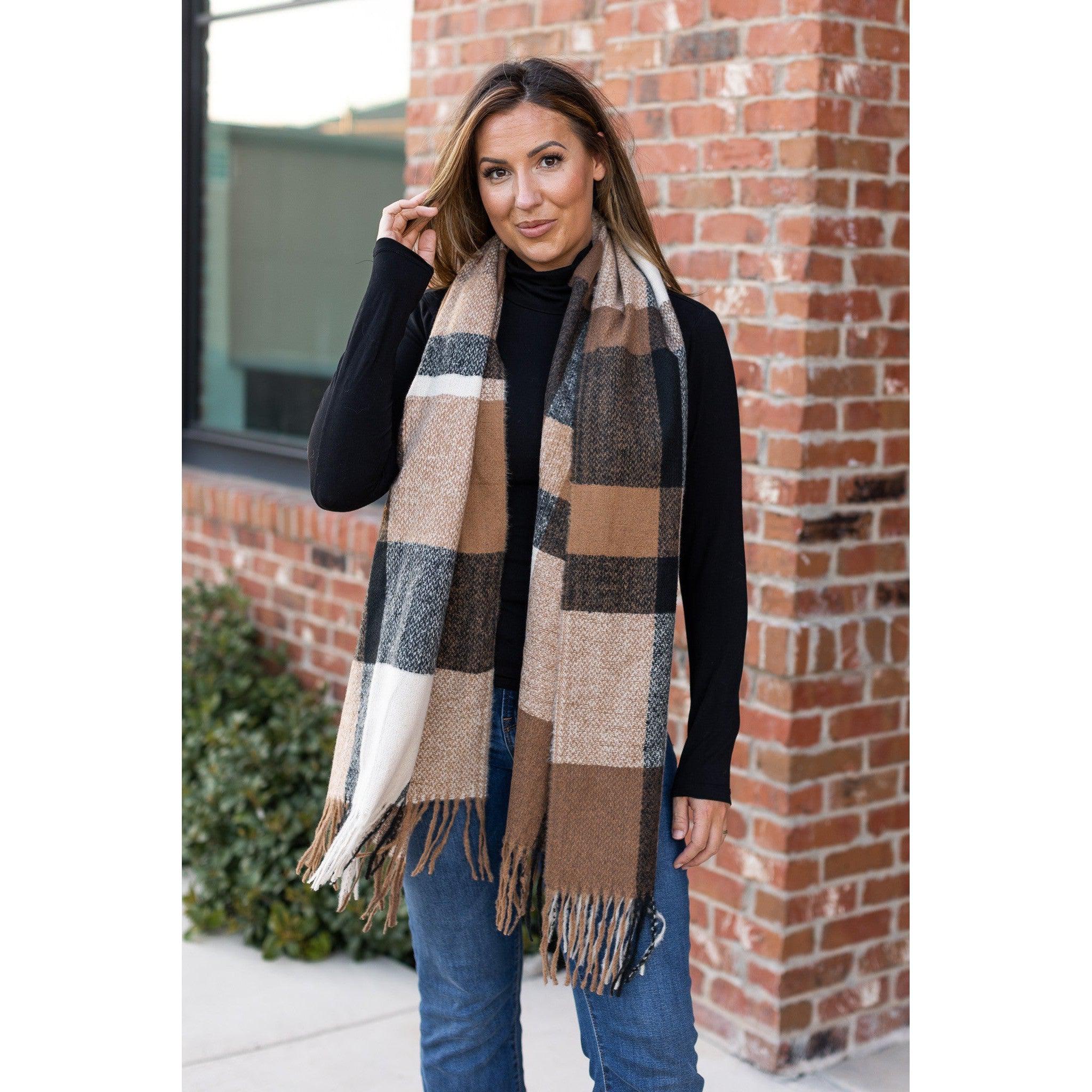 PreOrder | Colorful Plaid Knit Scarf Collection