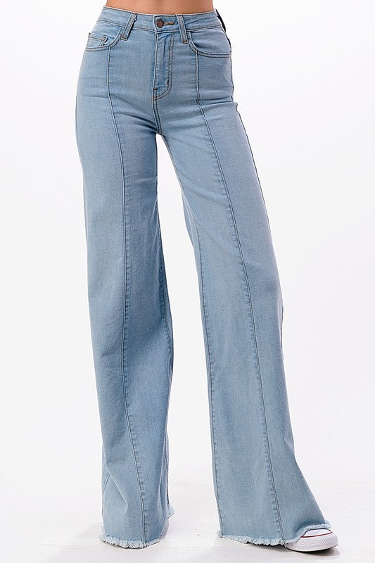 Wide leg, denim pants,  jeans, western O2 Denim