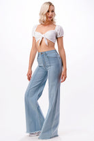 Wide leg, denim pants,  jeans, western O2 Denim