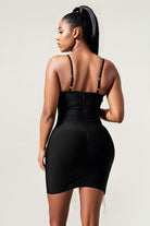 SHOW STOPPING BANDAGE MINI DRESS Athina