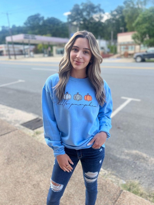 Hello Pumpkin Sweatshirt Ask Apparel