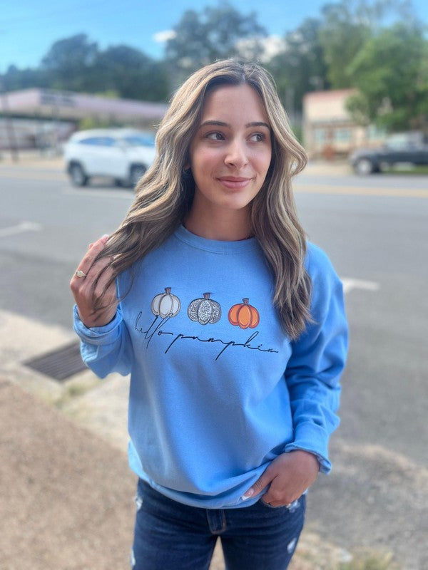 Hello Pumpkin Sweatshirt Ask Apparel