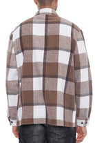 Mens Checkered Soft Flannel Shacket WEIV